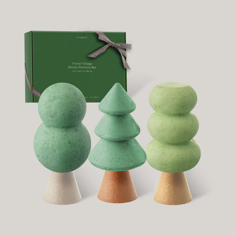 Donggubat Forest Village Woody Perfume Bar 3-Piece Gift Set