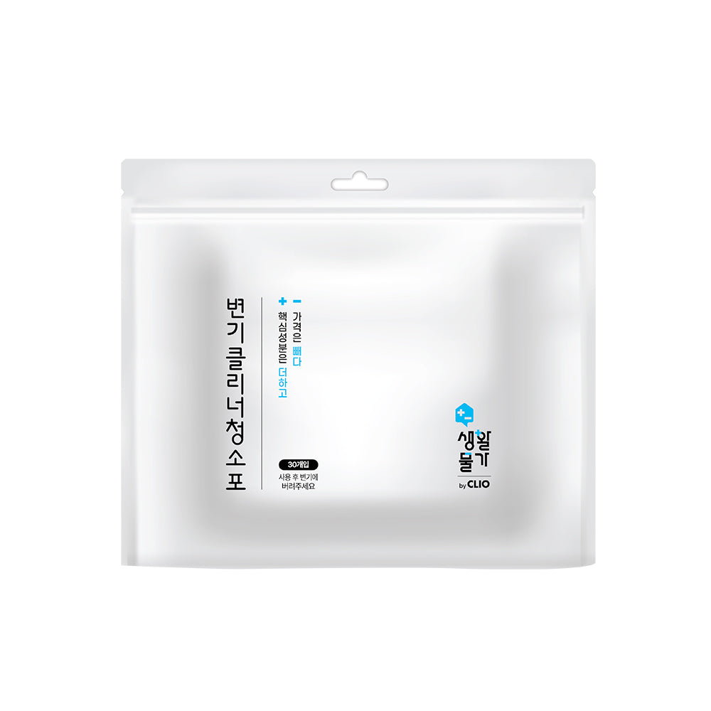 Clio Toilet Cleaner Wipes Refill, Lemon Scent, 30 Sheets