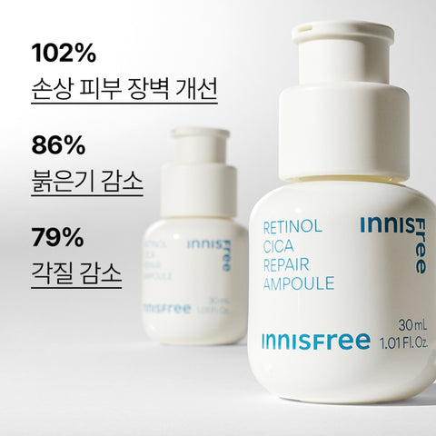 Innisfree Retinol 2-Piece Ampoule Set (Retinol PDRN Ampoule 40ml + Retinol Cica Ampoule 30ml)