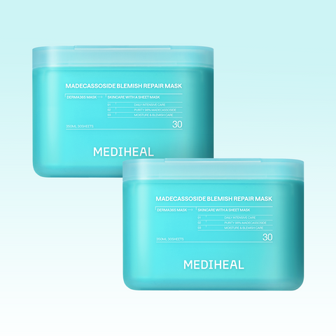 Mediheal Derma365 Madecassoside Sheet Mask 30 Sheets (2 Pack)
