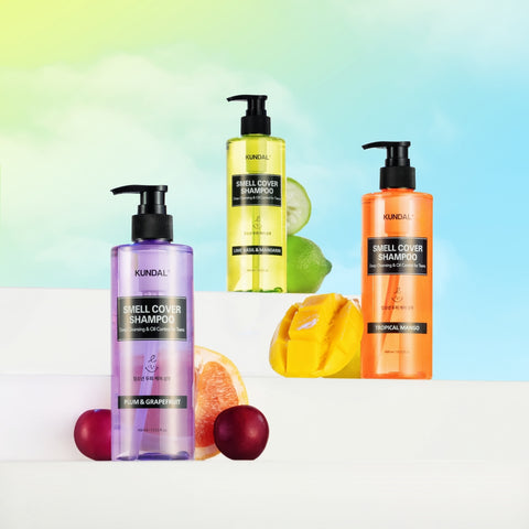Kundal All Day Scalp Smell Cover Youth Shampoo 400ml x2 + Refill 380ml