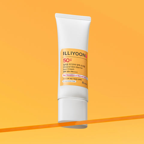 ILLIYOON Mineral Barrier Sun Cream 50ml (Fragrance-Free, low-irritation)