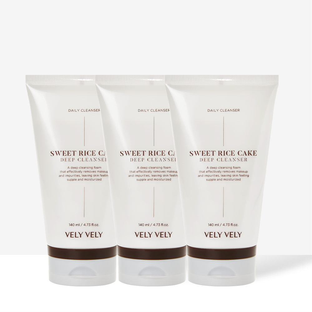 VELY VELY Chapssaltteok Deep Cleansing Foam 140ml (3 Pack)