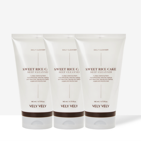 VELY VELY Chapssaltteok Deep Cleansing Foam 140ml (3 Pack)