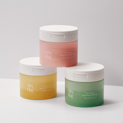 BYUR Soothing, Moisturizing & Brightening Toner Pads (70 + 70 pads)