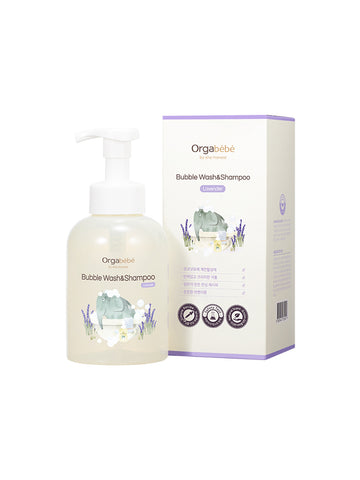 Orgabebe Baby Body Wash & Shampoo Lavender 500ml (2 Pack)