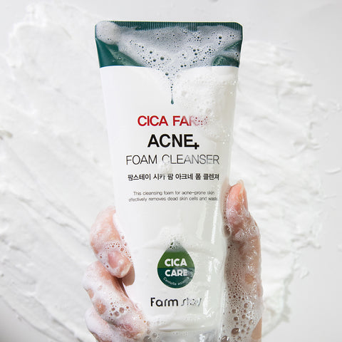 Farmstay Cica Farm Acne Foam Cleanser 180ml (3 Pack)