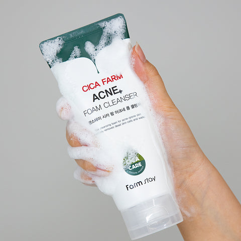 Farmstay Cica Farm Acne Foam Cleanser 180ml (3 Pack)
