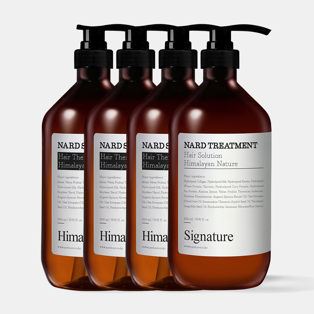 Nard Signature Shampoo 1L (3 Pack) + Nard Signature Treatment 1L (1 Pack)