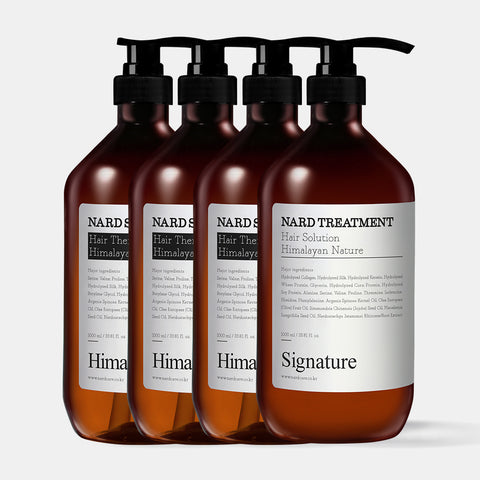 Nard Signature Shampoo 1L (3 Pack) + Nard Signature Treatment 1L (1 Pack)