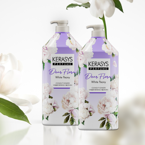 Kerasys Dear Flora Cherry Blossom 1.5L x2 (Shampoo + Conditioner) + Oilex Shampoo 60ml