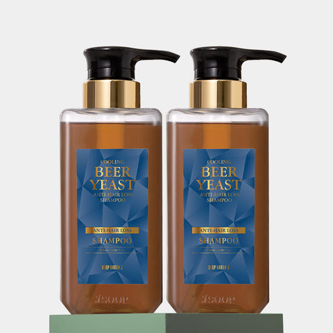 Jsoop Deep Green J Beer Yeast Cooling Hair Loss Shampoo 500ml x 2