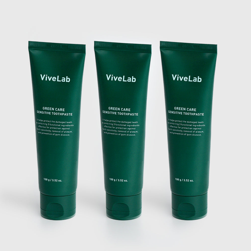 Vivelab Green Care Sensitive Toothpaste 100g (3 Pack)
