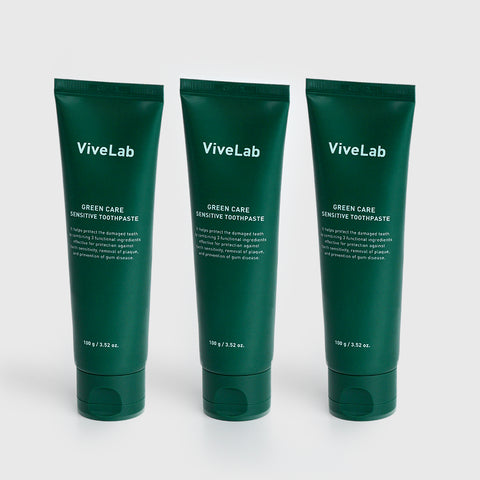 Vivelab Green Care Sensitive Toothpaste 100g (3 Pack)