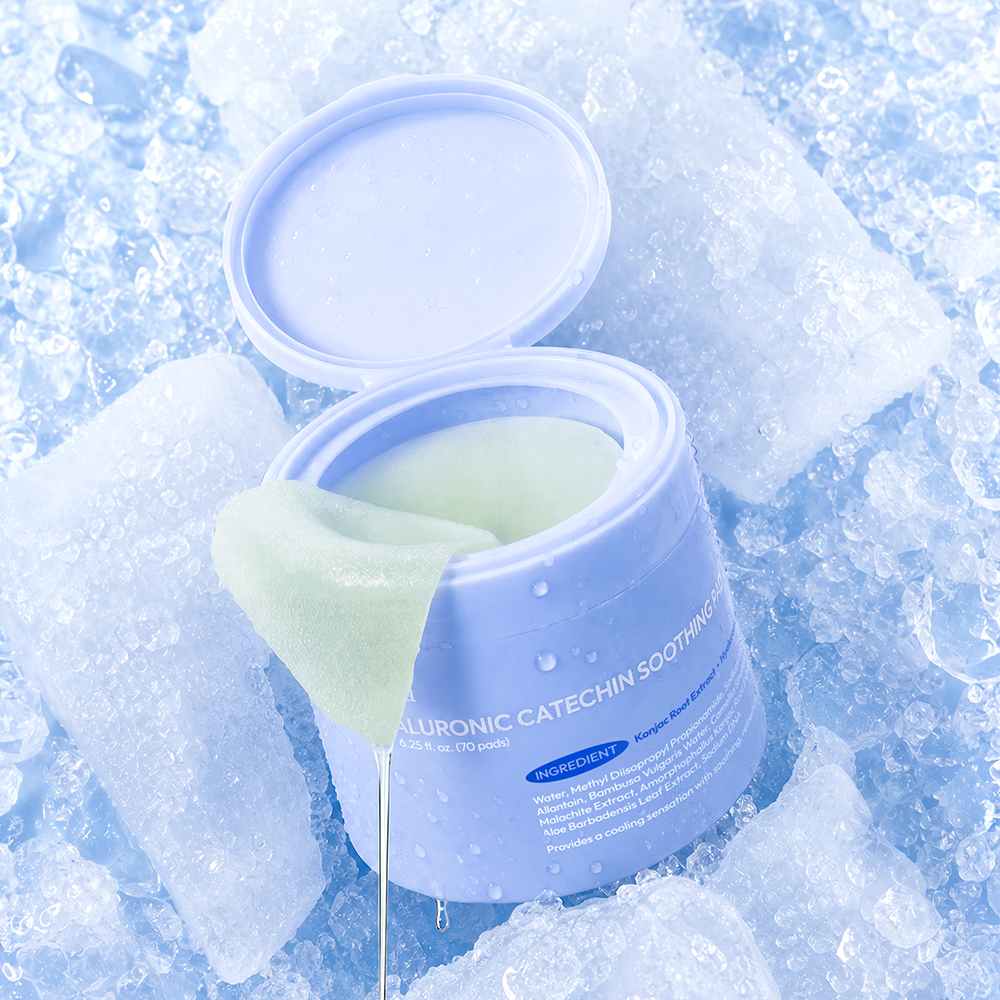 Itfu Hyaluronic Acid Green Tea Catechin Soothing Cooling Toner Pads 70 Pads