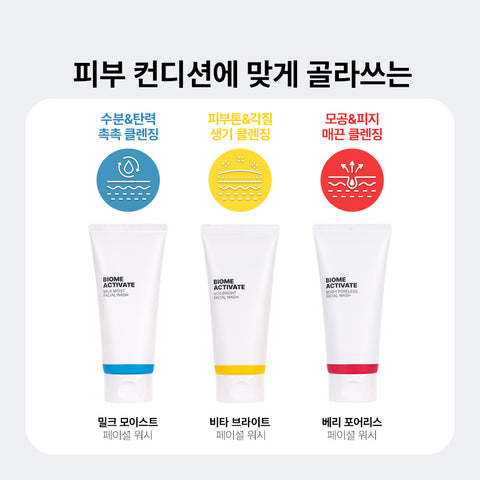 Biome Activate Facial Wash 120ml (2 Pack)