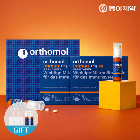 Orthomol Immun Multivitamin 30-Day Pack x2 (60 days) + 2 Days + Shopping Bag + Immun Shot