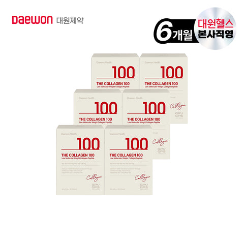 Daewon Health The Collagen 100 Low-Molecular Collagen Peptide Powder 30 Sachets x 6