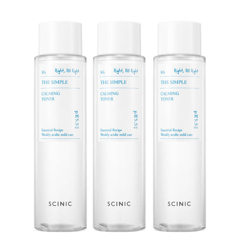 Scinic The Simple Calming Toner 145ml (3 Pack)