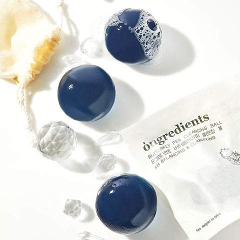 Ongredients Butterfly Pea Cleansing Ball 110g