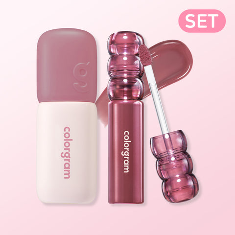 Colorgram Tanghulu Tangle Tint Deep Glaze 3.5g + Cover Tint or Nudy Blur Tint 2-Piece Set