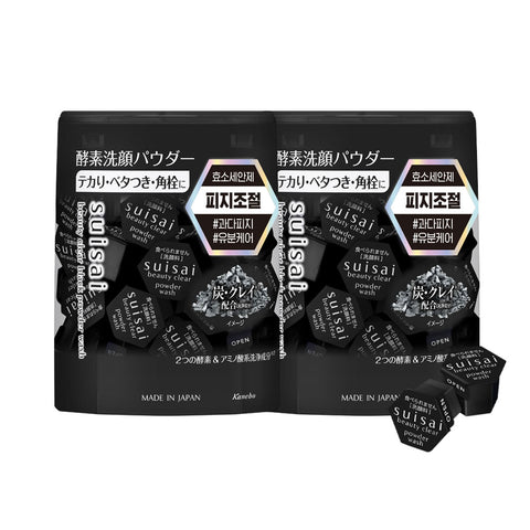 Suisai Beauty Clear Black Powder Wash (32-count x 2)