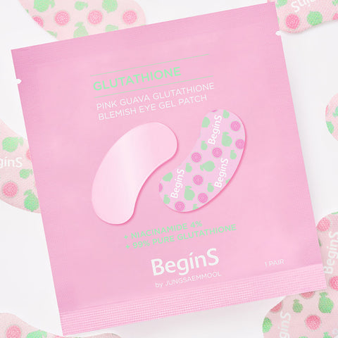 BeginS By JUNG SAEM MOOL Pink Guava Glutathione Eye Gel Patches 12g (6 PAIRS)