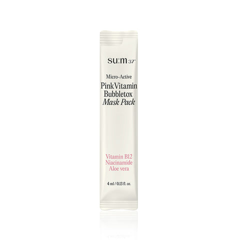 SU:M37 Micro Active Pink Vitamin Bubble Tox Mask 4ml x 14