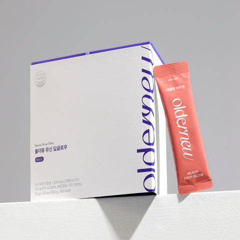 Oldernew Mucin Deep Glow (Plum / Kiwi) 4 boxes (40 sachets)