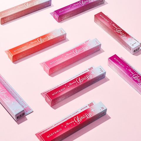 Mary&May Glow Lip High-Pigment Moisture-Glow Volumizing Glass-Coating Vegan Lip Balm 05 Deep Moor Lily, 1.7g