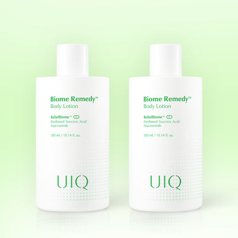UIQ Biome Remedy Body Gift Set (Body Wash + Body Lotion + Large Shower Puff)