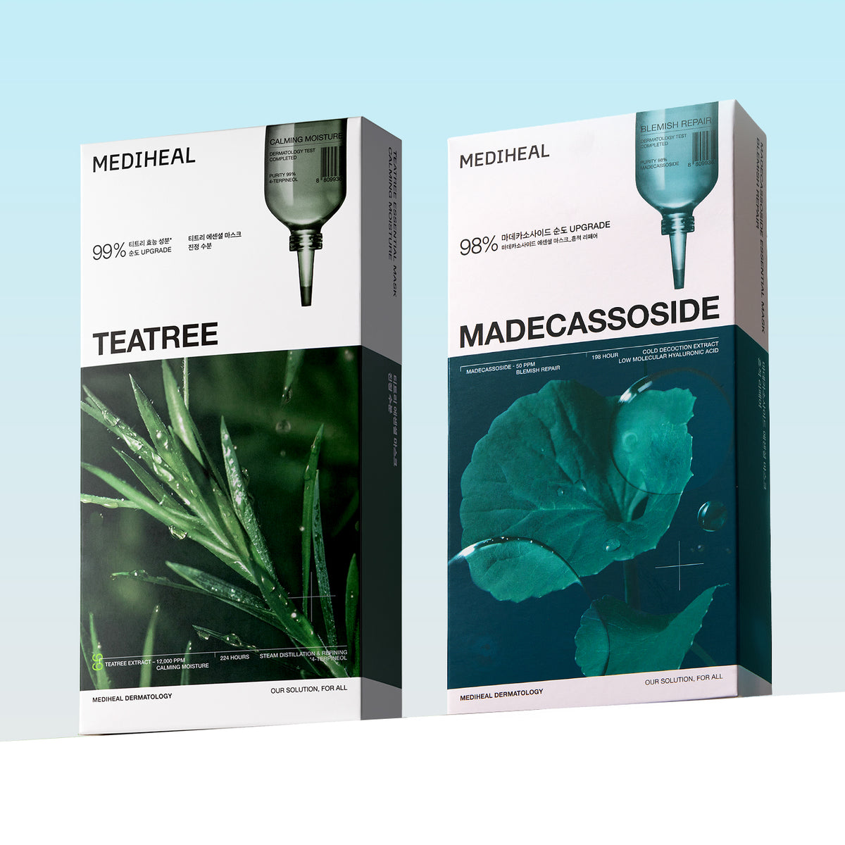 Mediheal Essential Mask 40 Sheets (Tea Tree 20 + Madecassoside 20)