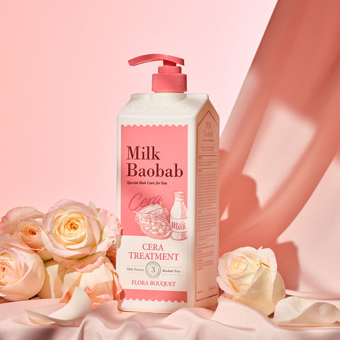 Milk Baobab Cera Shampoo + Treatment Flora Bouquet 1200ml