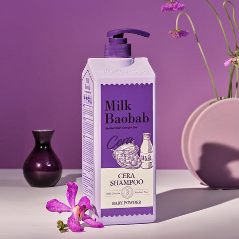 Milk Baobab Cera Shampoo + Treatment Baby Powder 1200ml