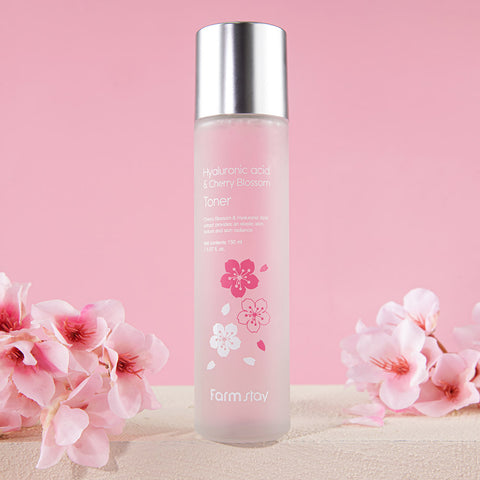 Farmstay Cherry Blossom Hydrating Glow Toner + Emulsion Set (2-piece)