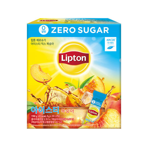 Lipton Zero Sugar Peach Iced Tea Mix 5g x 60 sticks + 30 sticks