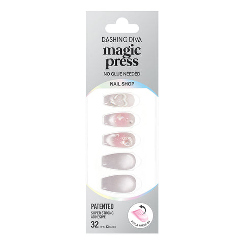 Dashing Diva Magic Press Flora (Coffin) Nail Tips
