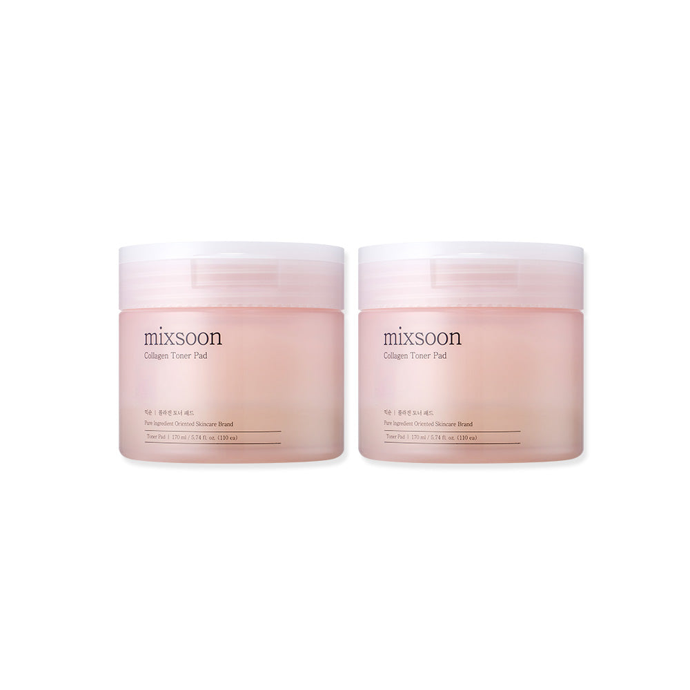 Mixsoon PDRN Collagen Toner Pads 110 Sheets (2 Pack)