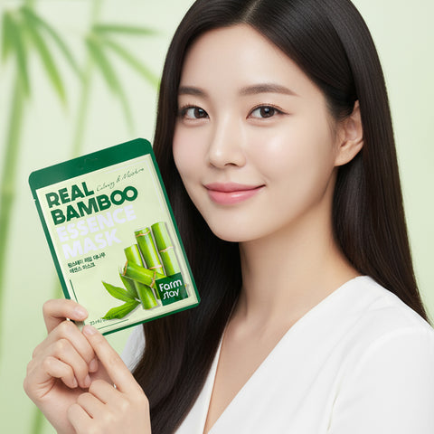 Farmstay Real Bamboo Essence Mask 23ml (10 Sheets)