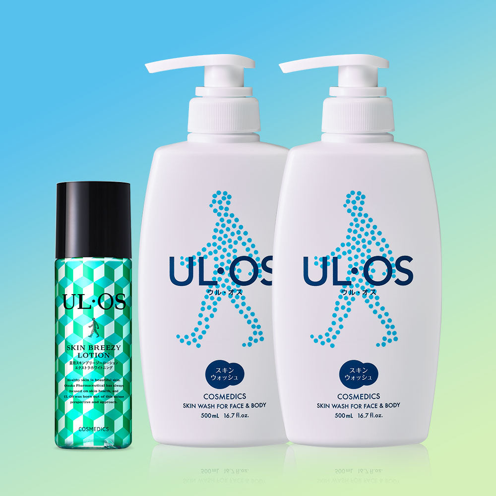 ULOS Summer Set (Skin Bridge Lotion 120ml + Skin Wash 500ml x2)