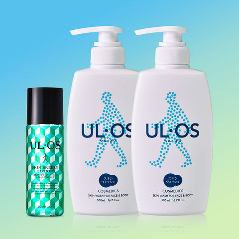 ULOS Summer Set (Skin Bridge Lotion 120ml + Skin Wash 500ml x2)