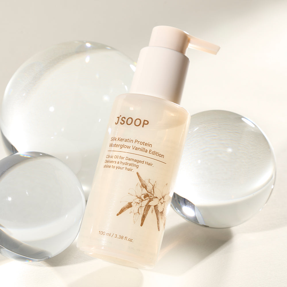 Jsoop Protein Vanilla Hair Essence Oil Water Glow Silk Keratin 100ml