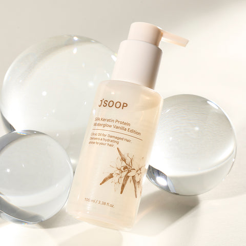 Jsoop Protein Vanilla Hair Essence Oil Water Glow Silk Keratin 100ml
