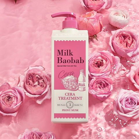 Milk Baobab Cera Shampoo + Treatment Peony Musk 1200ml