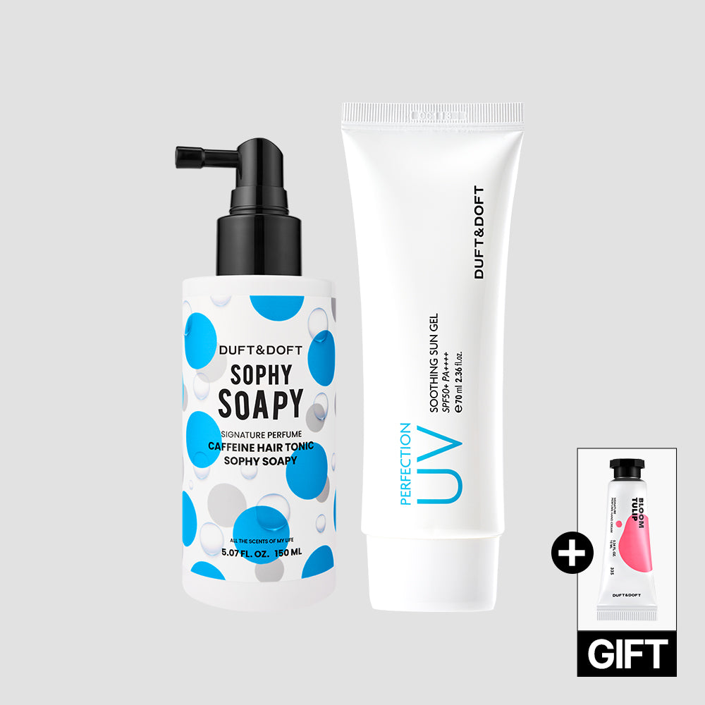 Duft&Doft Caffeine Hair Tonic + UV Soothing Sun Gel Set