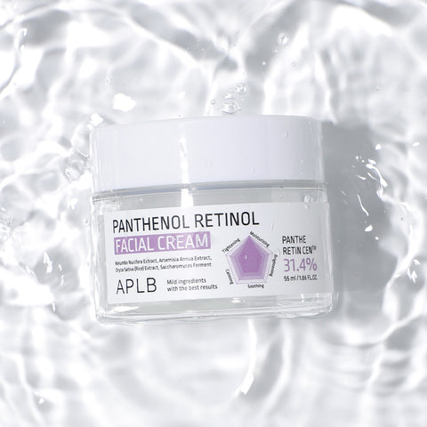 Jar of Panthenol Retinol Facial Cream on a white background