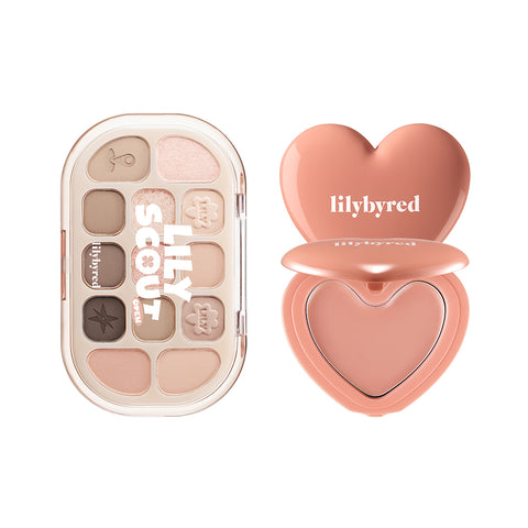 lilybyred Dewy Fit Palette + Love Beam Cheek Balm 2pc Set
