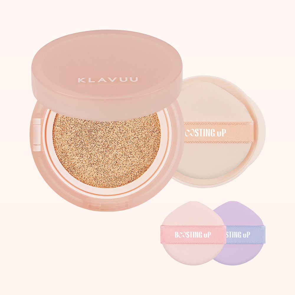 KLAVUU Boosting Fixing Cushion SPF40 PA++ Shade 21 + Refill, 24g