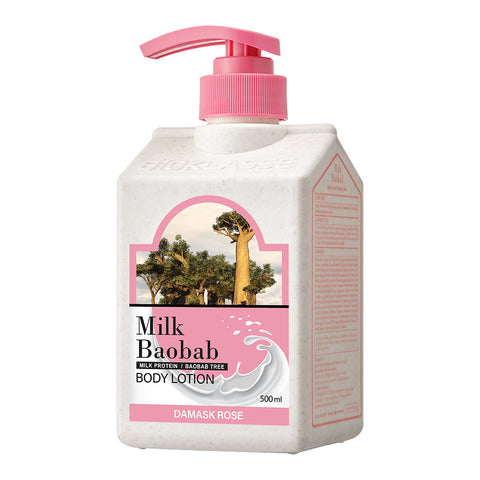 Milk Baobab Original Body Lotion Damask Rose, 500ml (1 pc)