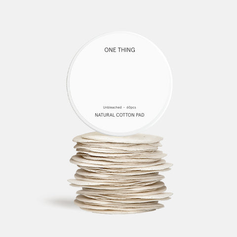 One Thing Unbleached Pure Cotton Pads, 60 Sheets